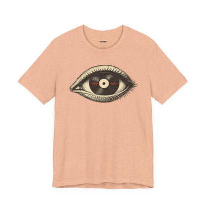 Graphic Tee — Vintage Vinyl Eye Illustration T‑Shirt