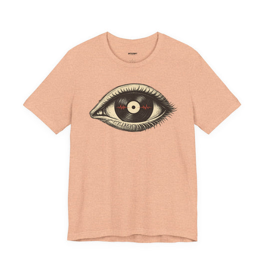 Graphic Tee — Vintage Vinyl Eye Illustration T‑Shirt