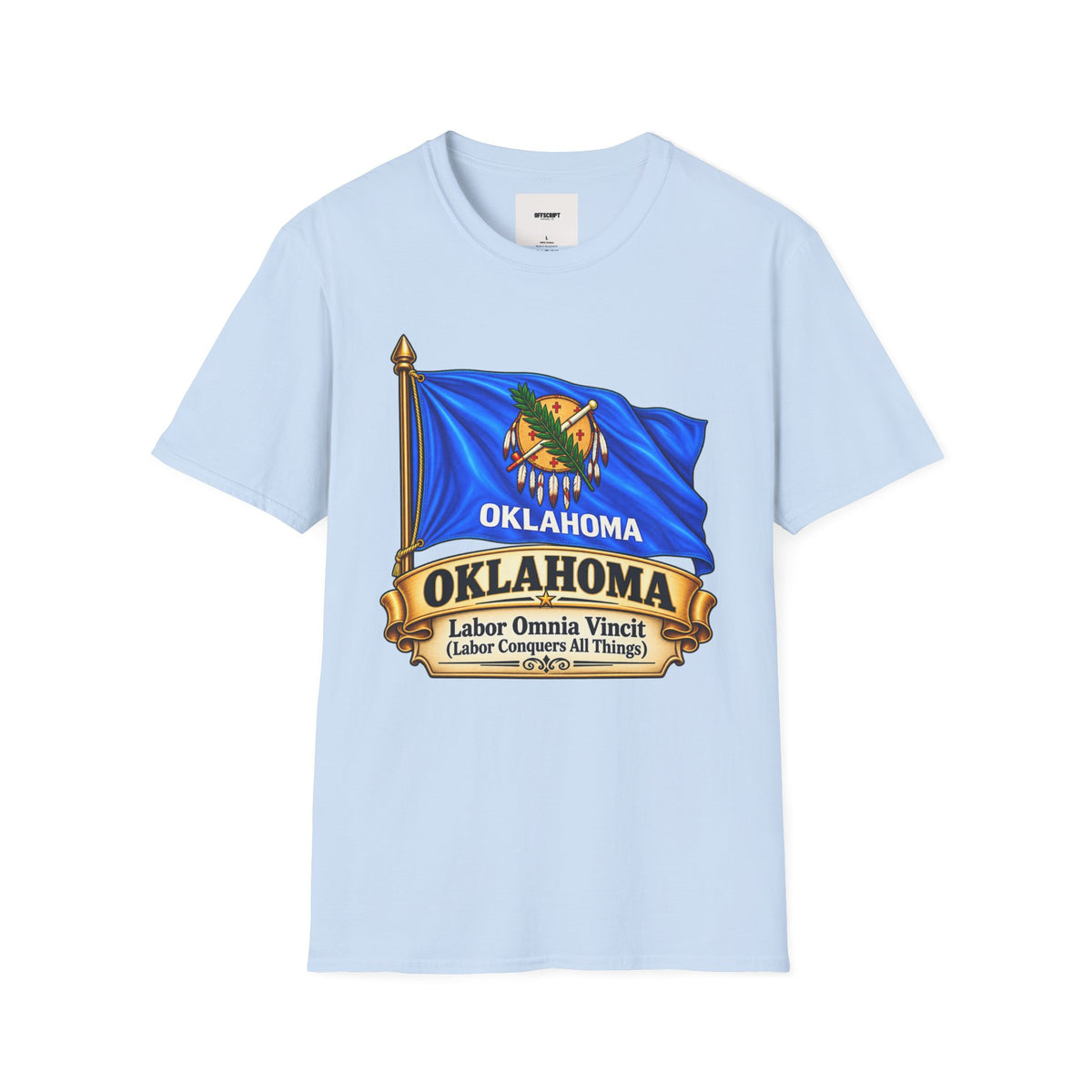 Oklahoma Flag T-Shirt — State Pride Tee with 'Oklahoma' & Seal