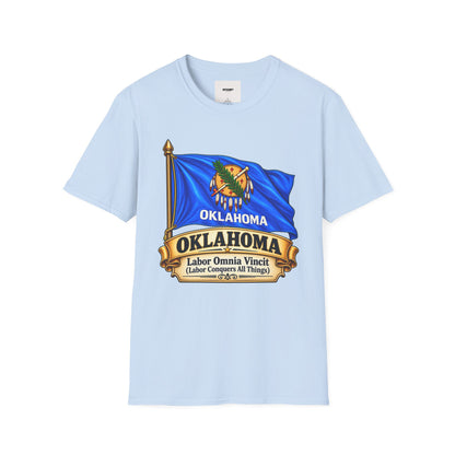 Oklahoma Flag T-Shirt — State Pride Tee with 'Oklahoma' & Seal