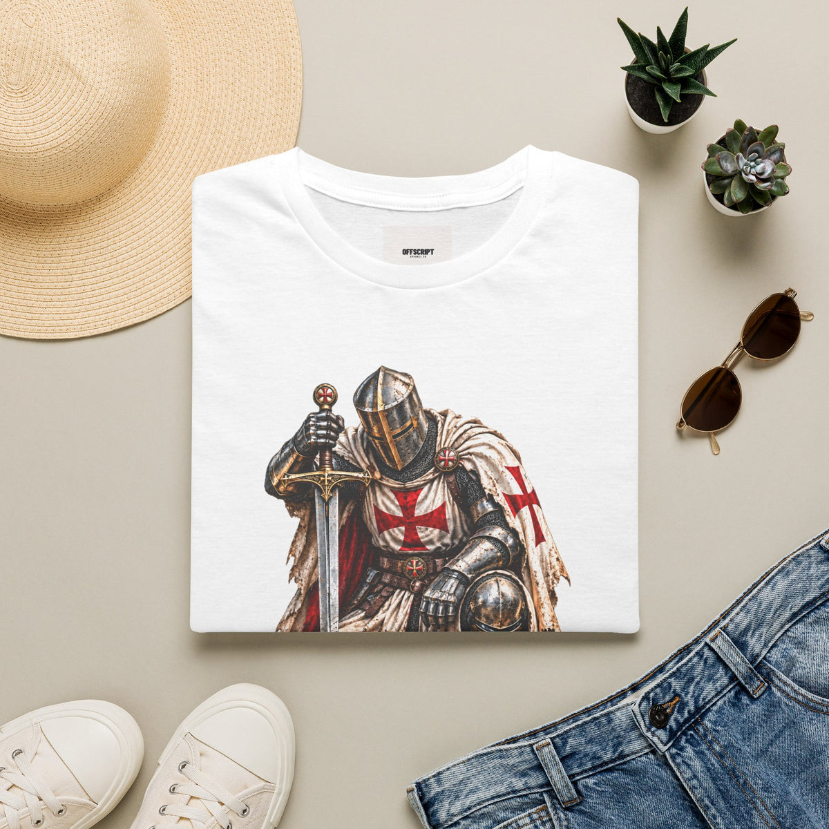 Knight T-Shirt — Fear No Evil Crusader Graphic Tee