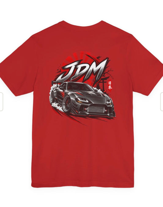 JDM Racing Tee — Black Sports Car Graphic T-Shirt